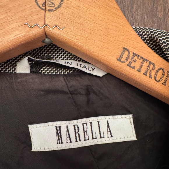 MARELLA GRAY BLACK BLAZER US8 SMALL - Picture 4 of 6